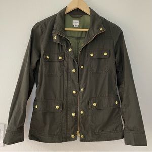 J. CREW MP Resin Coated Twill Jacket